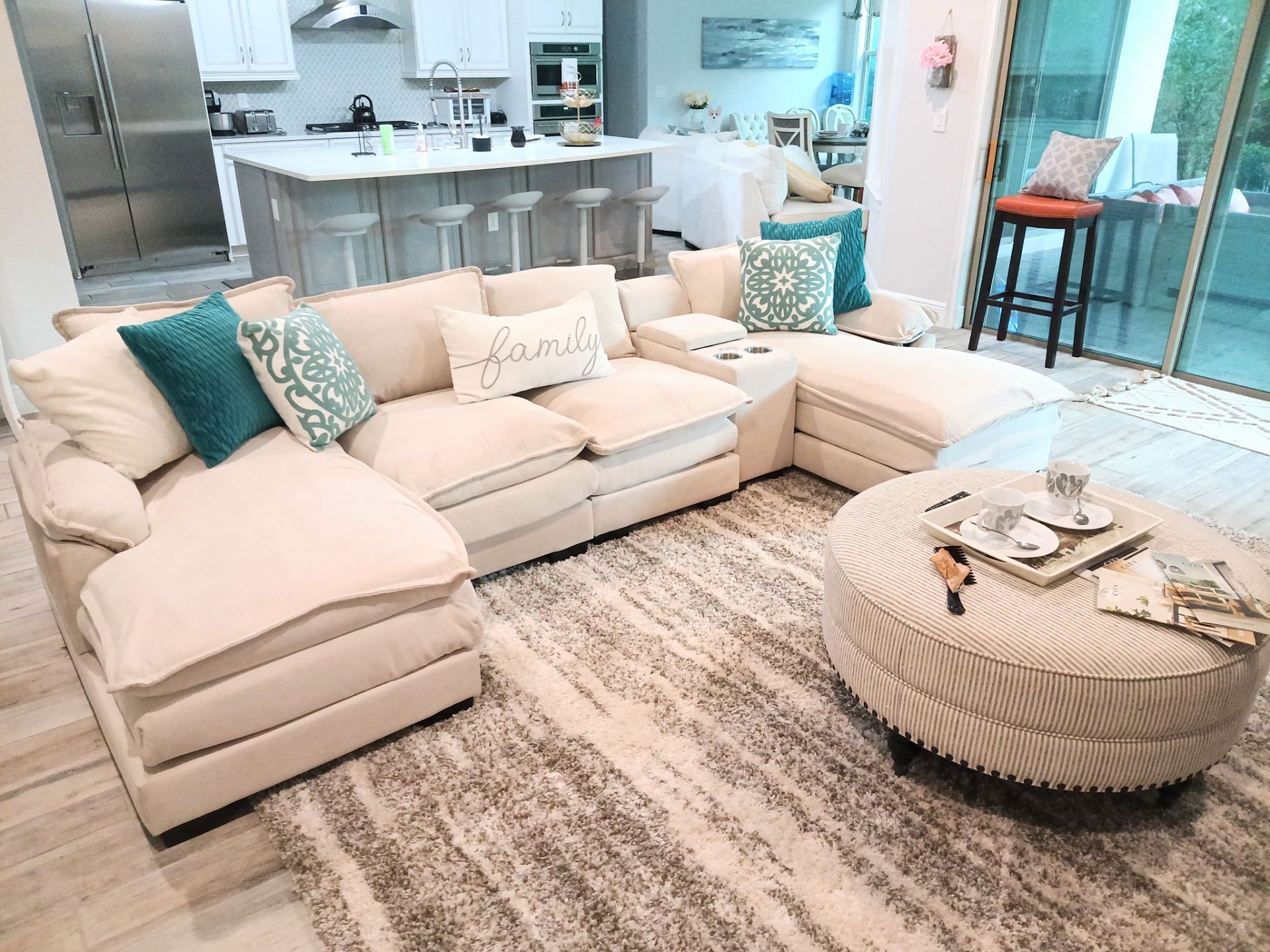 Double Chaise U Shaped Sectional