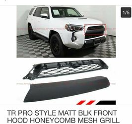 TRD - Pro Replacement Grill  2014 - 2019 toyota 4Runner 5th GENERATION No LETTERS!