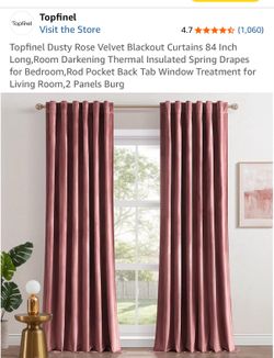 Blackout Curtains Pink