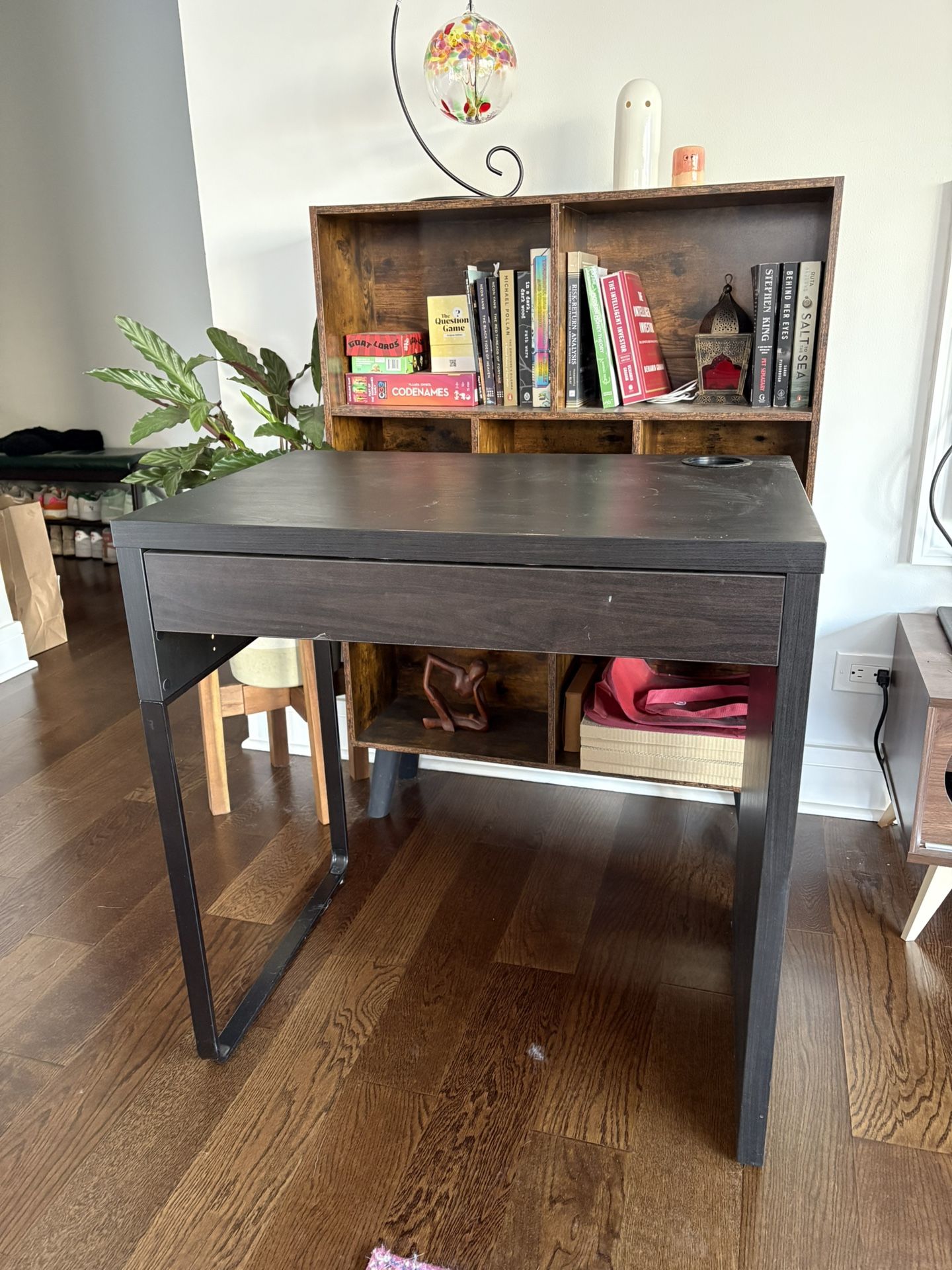 Black Coffee Station Table/ Small Desk