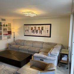 Free Delivery - Power Reclining Sectional with 5PCS/3PWR