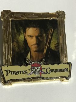 DISNEY 2008 PIRATES OF THE CARIBBEAN GOLD FRAME WILL TURNER