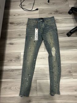 purple jeans