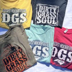 Dirty Grass Soul Local Band Tee Shirts Lot Of 5 