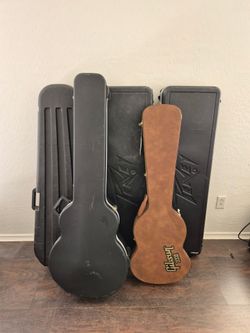 Gibson Peavey Roadrunner Electric Bass Acoustic Bass Guitar Hardshell Case (Trades Okay)