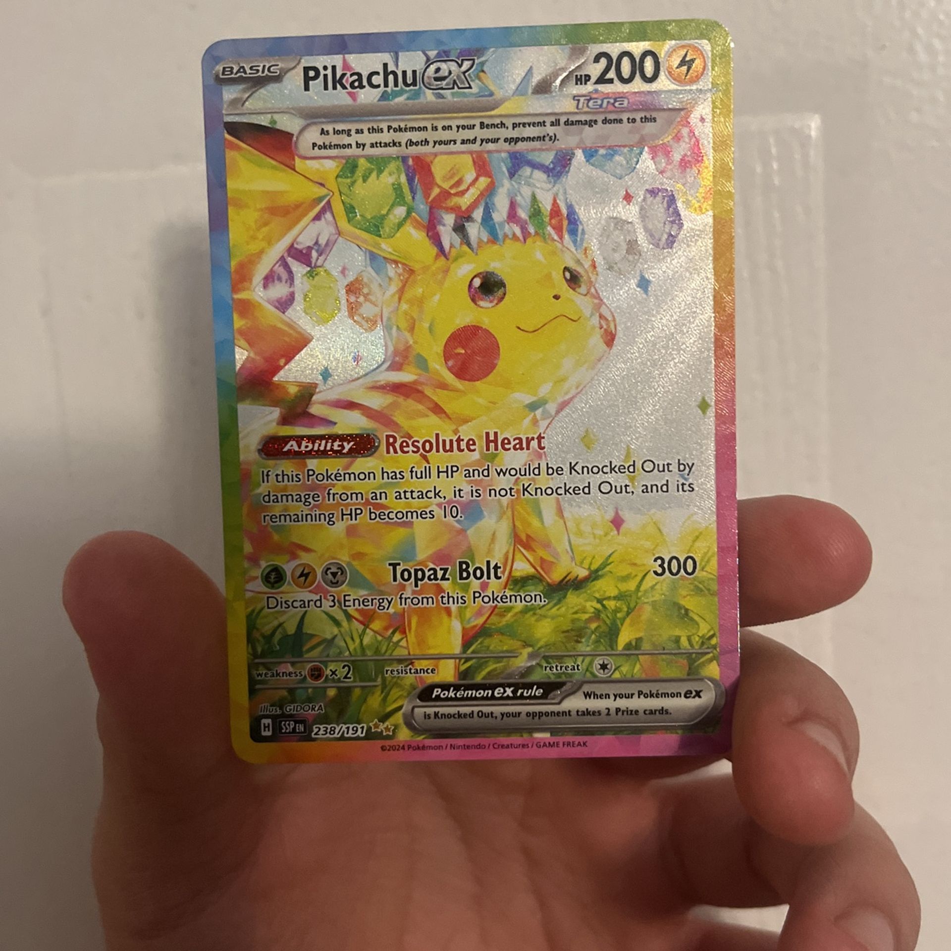 Pikachu Ex 238/191
