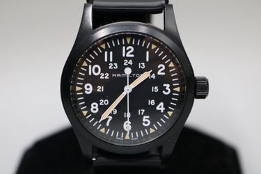 Second-Hand | Hamilton H694090 Khaki Field Black PVD 38mm Mechanical