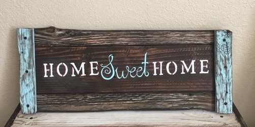 Handcrafted rustic wood signs