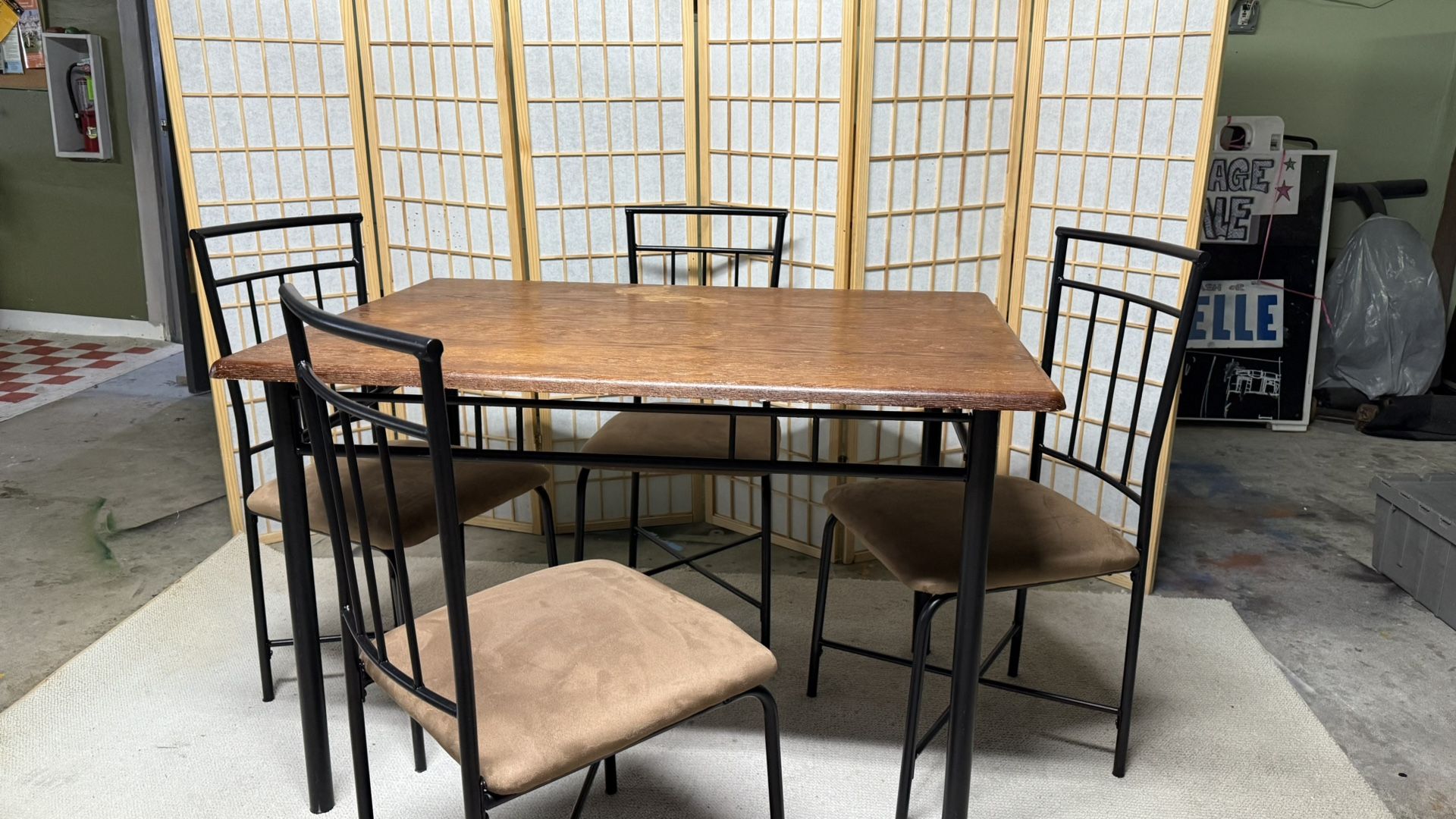 Dining Table With Four Chairs