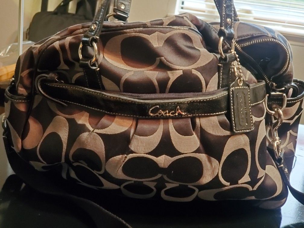 Coach Jacqueline signature c Diaper Bag