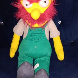 Simpsons Groundskeeper Willie Stuffed Plush Universal Studios Large 28”