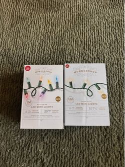 hanging string lights