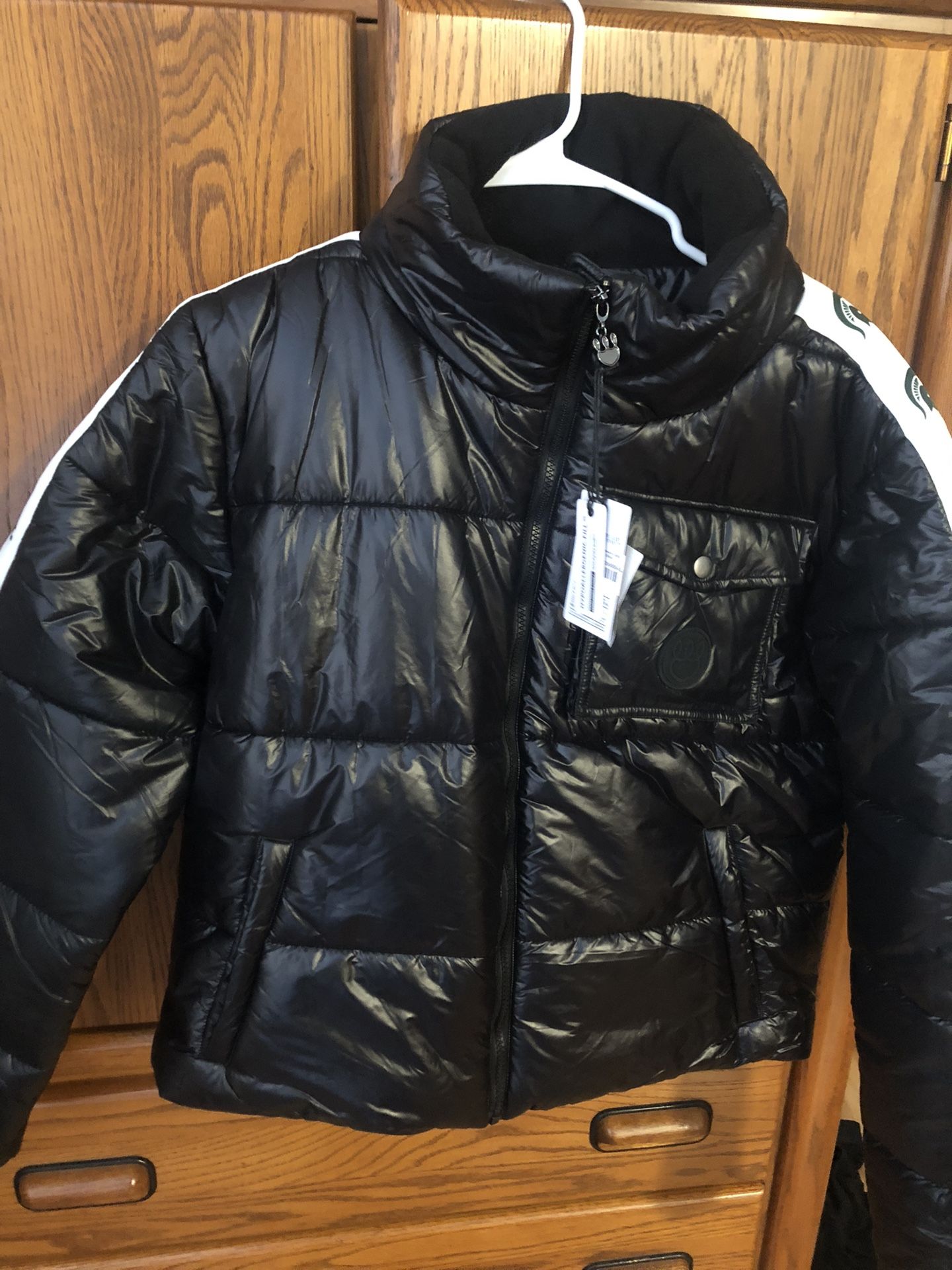 Women’s New Black MSU Coat Size XL