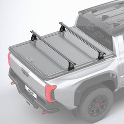 Adjustable 68.8" Truck Bed Rack Cross Bars (2PCS), Heavy-Duty Aluminum T-Slot Crossbars Compatible with Mid-Size Trucks & Retractable Tonneau Covers w