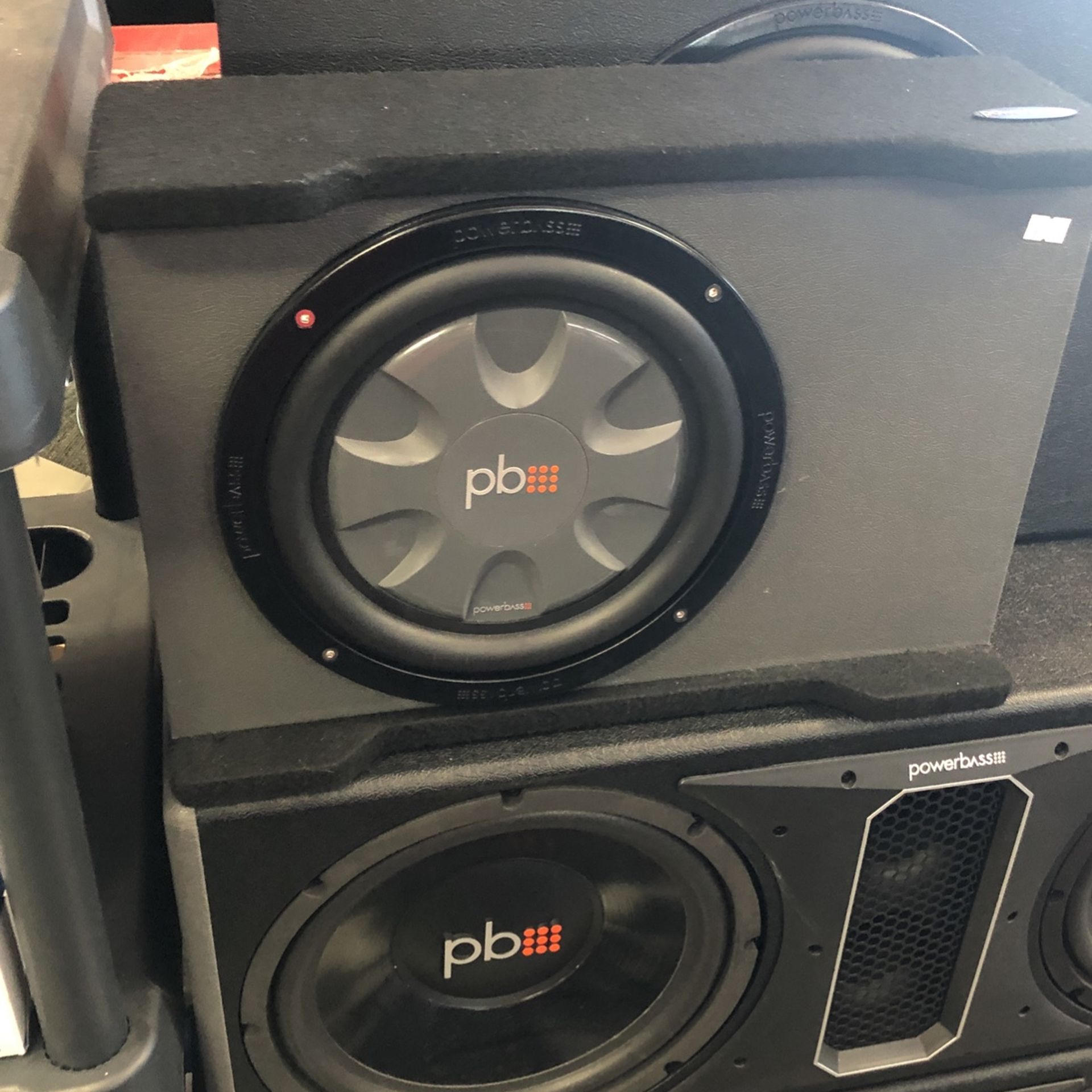 Powerbass 10 Inch Subwoofer In Down Firing Box 