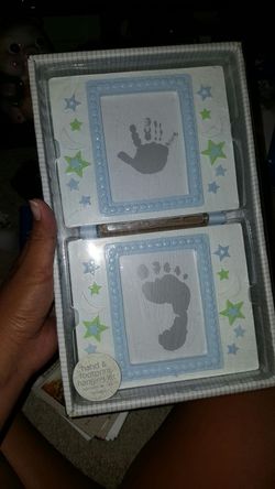 Newborn hand/foot print hanging frames