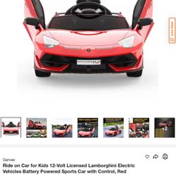 Cars For kids - Lamborghini, Red 