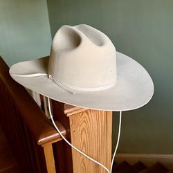 Stetson 5X Ranch Tan Cowboy Hat 7 3/4 R Made in USA Excellent