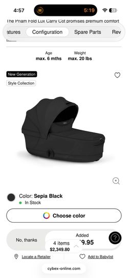 Priam/e-Priam Seat Pack - Style Collection