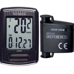 CATEYE Velo Wireless Bike Computer – Analog Speedometer & Odometer with Calorie Tracking,