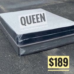 NEW Mattress Queen Size Regular With Box Spring // Offer  🚚