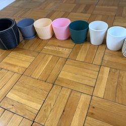 assorted plant pots
