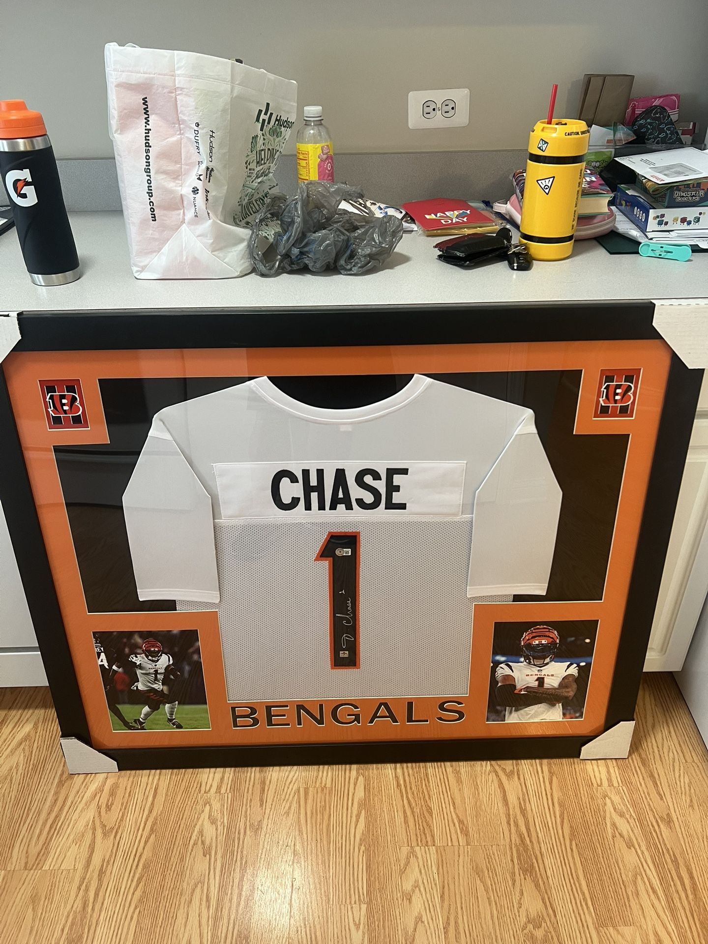 Jamaar Jamar ja’marr Ja’mar Chase Bengals  Framed Frame Custom Jersey Signed Autograph Auto NFL Football Coa Beckett Jsa Fanatics Memorabilia