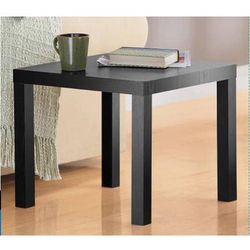 Black end table