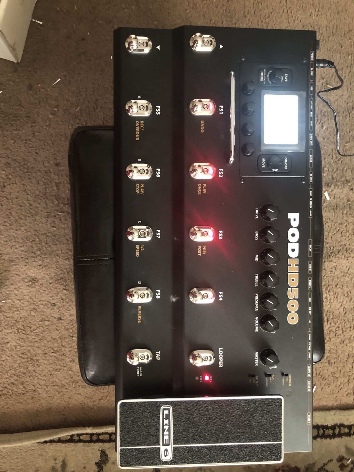 Line 6 POD HD500 Guitar Multi-Effects Processor Amp Simulator 