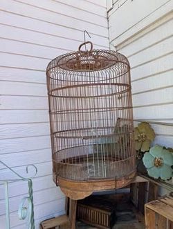 Large wood vintage antique birdhouse