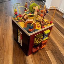 B Toys Wooden Activity Cube - Zany Zoo