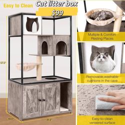 Cat Litter Box Enclosure 