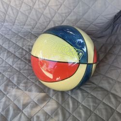 Vintage Storm Bowling Ball "Basketball" Red White Blue ABA NBA 10.8lb RARE