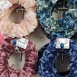 Hair Scrunchies Hand Made 