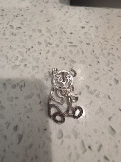 Sterling Silver Bear Pendant
