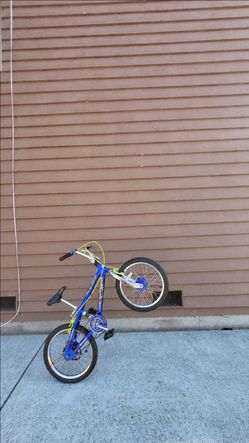 Blue kids bike
