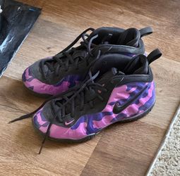 Nike Air Foamposite Pro Purple Camo Sneakers