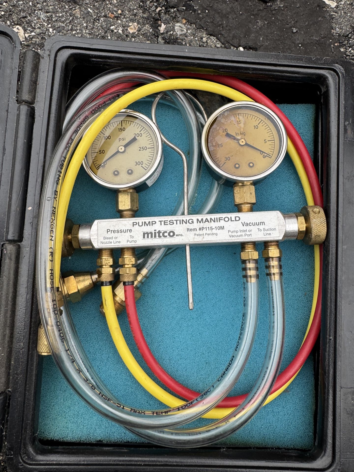 SID HARVEY MITCO P115-10 UNIVERSAL OIL PUMP PRESSURE & VACUUM TESTING KIT