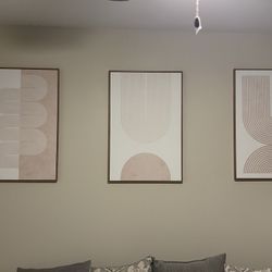 3 Cute Large Decor Wall Paintings