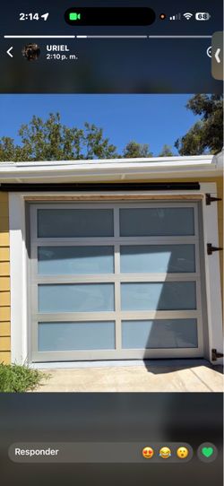Modern Aluminum Glass Panel Garage Door