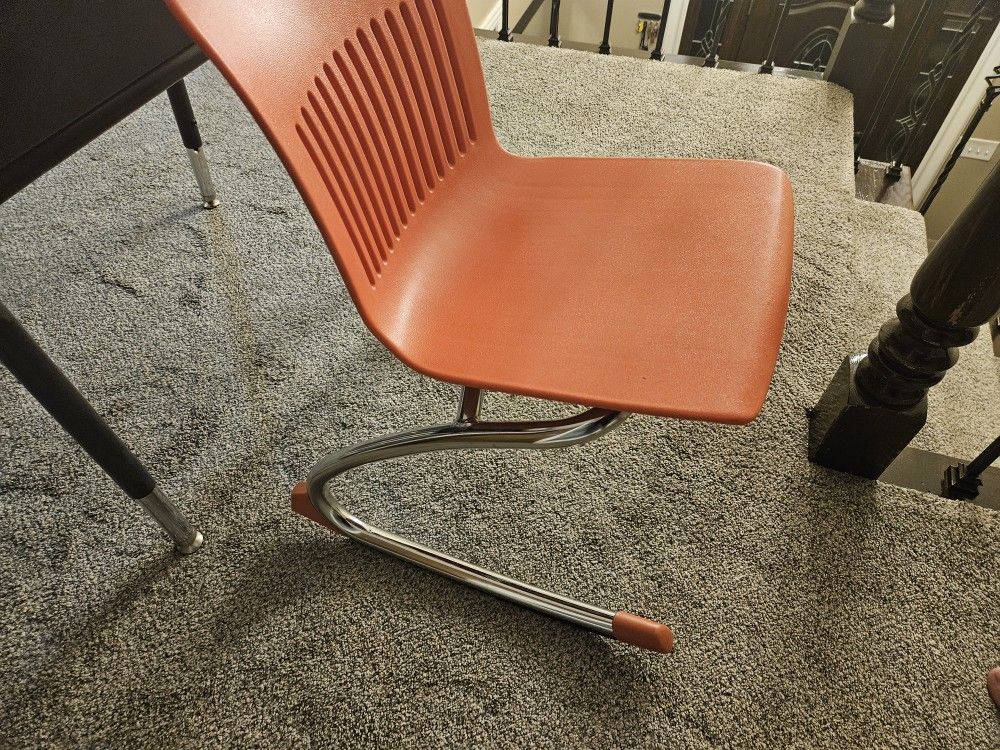 Orange /Coral Kid Chair That Rocks
