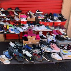 Men’s, Women’s and kids Sneakers & Shoes Inventory Lot of 111