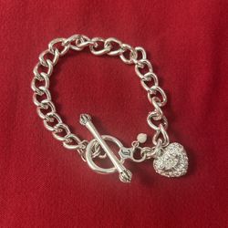 Juicy Couture 7” Silver Toggle Bracelet  
