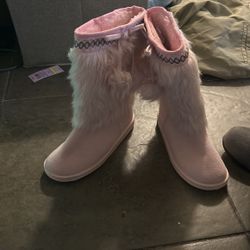 Pink Snow Boots For Girls 