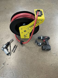 Mechanics Shop Tools Air Hose Reel Drill Impact
