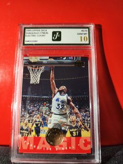 1995 Upper Deck Shaquille O'Neal #173 Electic Court EJE 10 GEM MT