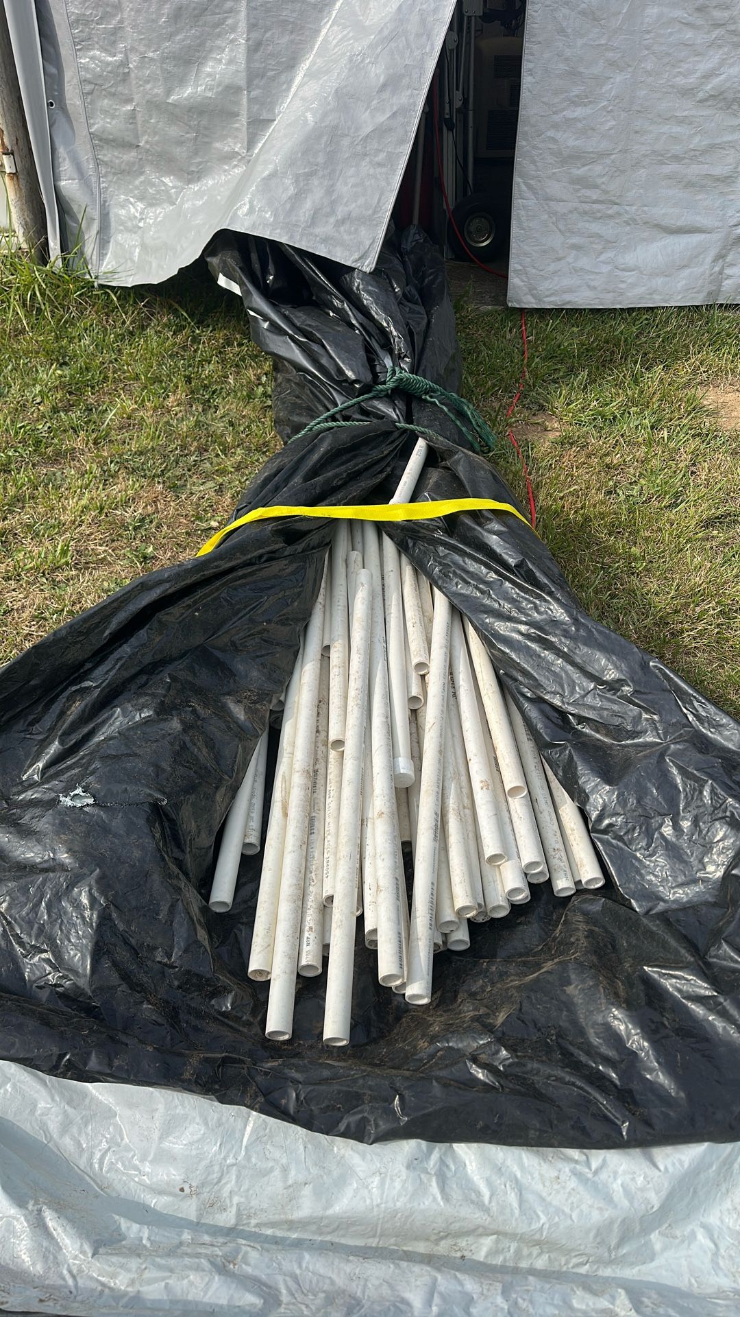 40 ish 1 Inch PVC Pipes And Various Connectors