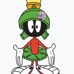 Warner Bros 1995 Marvin The Martian Pinback Button, 2.25”