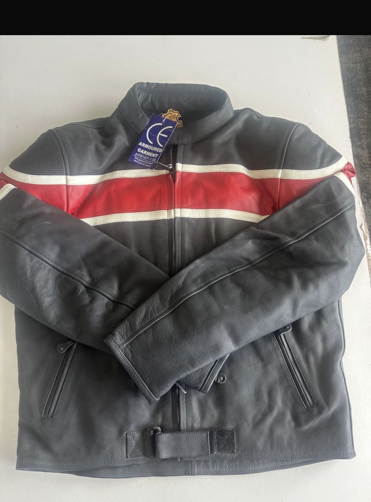 New Real Leather Motorcycle Jacket