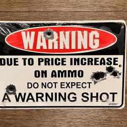 Warning Plate For Decor 